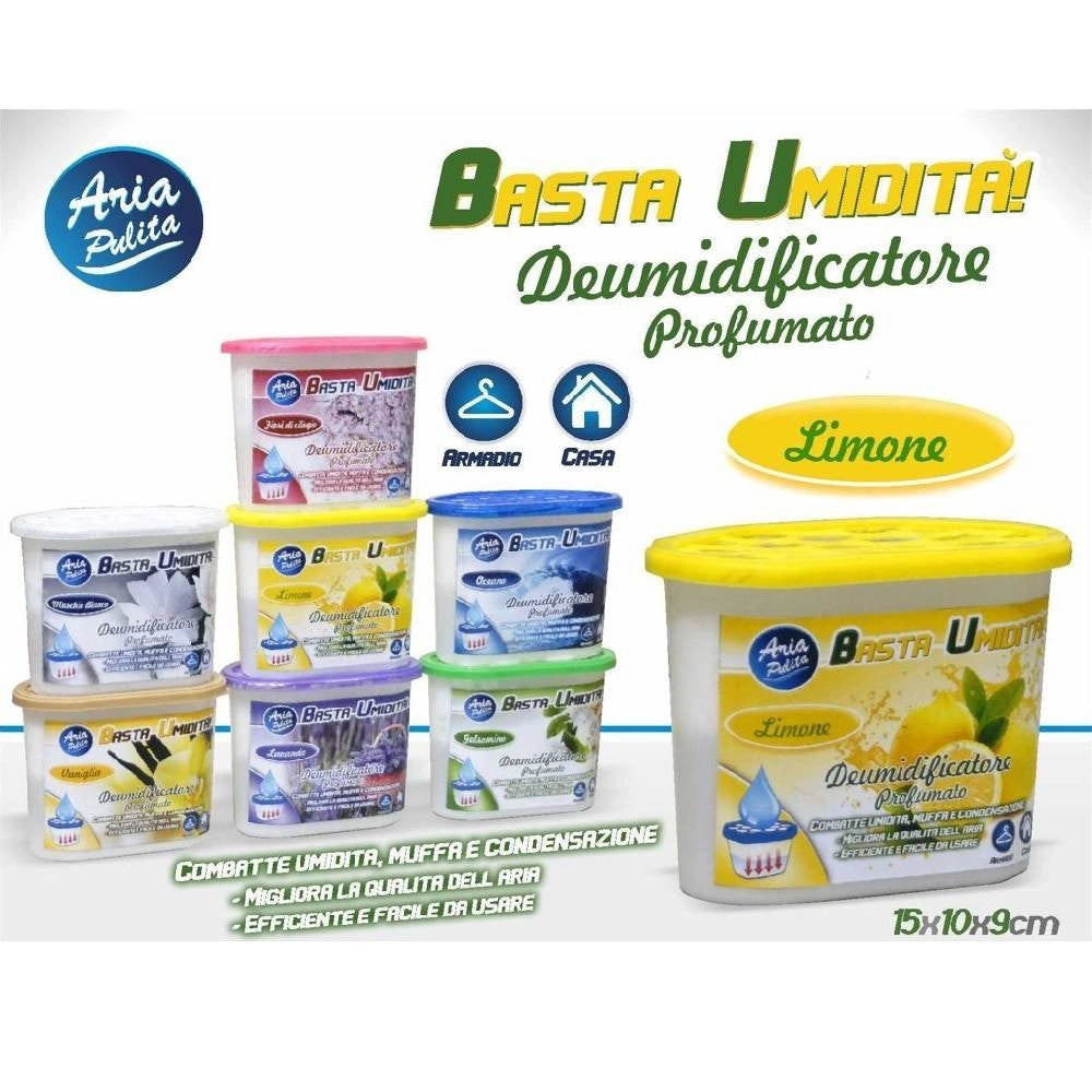 Trade Shop - Deumidificatore Con 220 Gr. Di Granuli Deumidificatore Aria Fragranza Limone -
