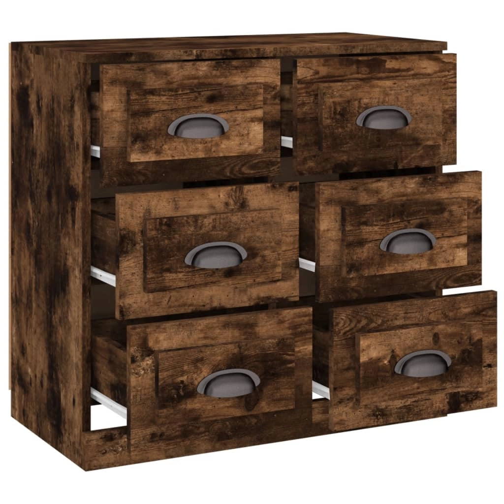 Buffet credenza cassettiera mobiletto mobile contenitore organizer per cucina soggiorno salotto 70 x 35,5 x 67,5 cm legno ingegnerizzato marrone 02_0031089