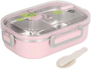 Bento Box RVS - Isolazione Termica - Impermeabile - Compacto - Adatto per Scuola/Viaggi/Picnic
