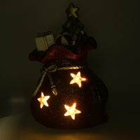 Pacco regalo in Resina con Led rosso cm 27x22xh40