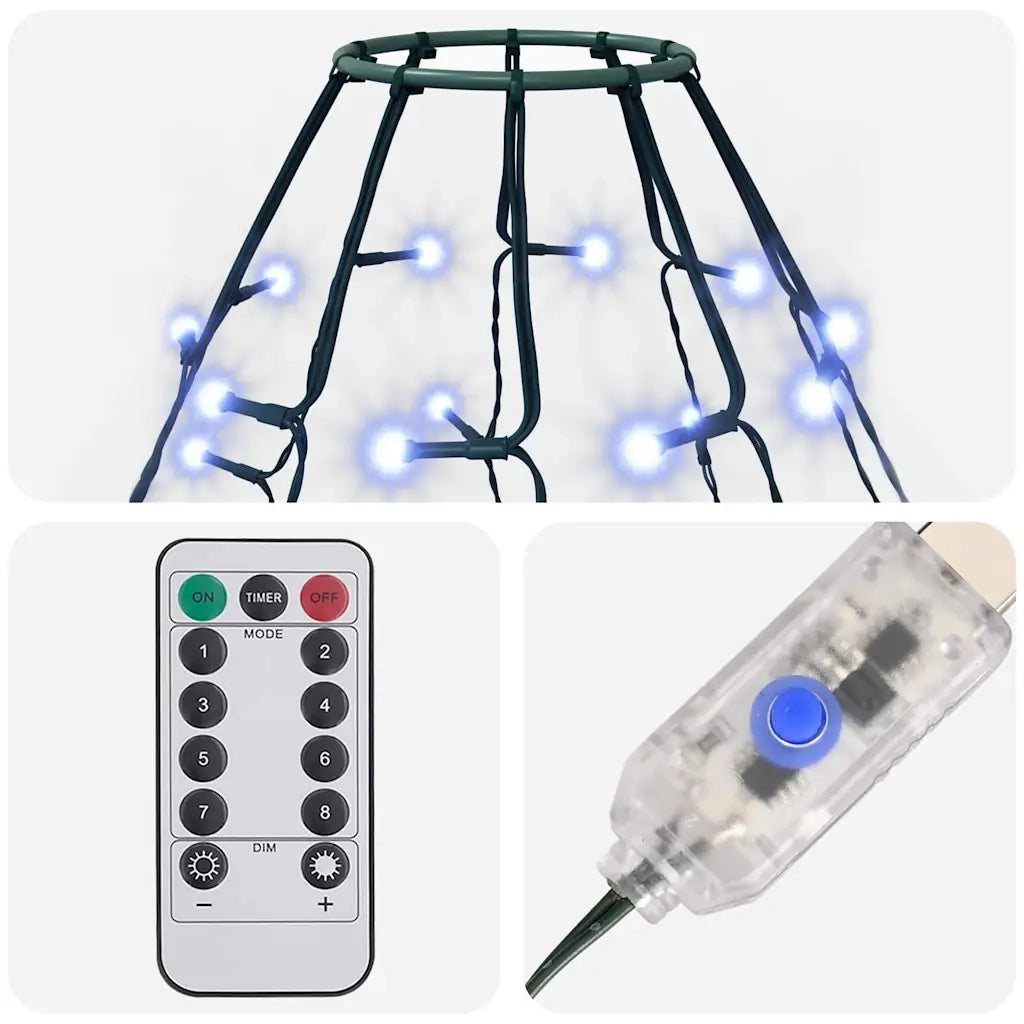 Rete di Luce per Albero di Natale 210 LED Blu 210 cm 328881