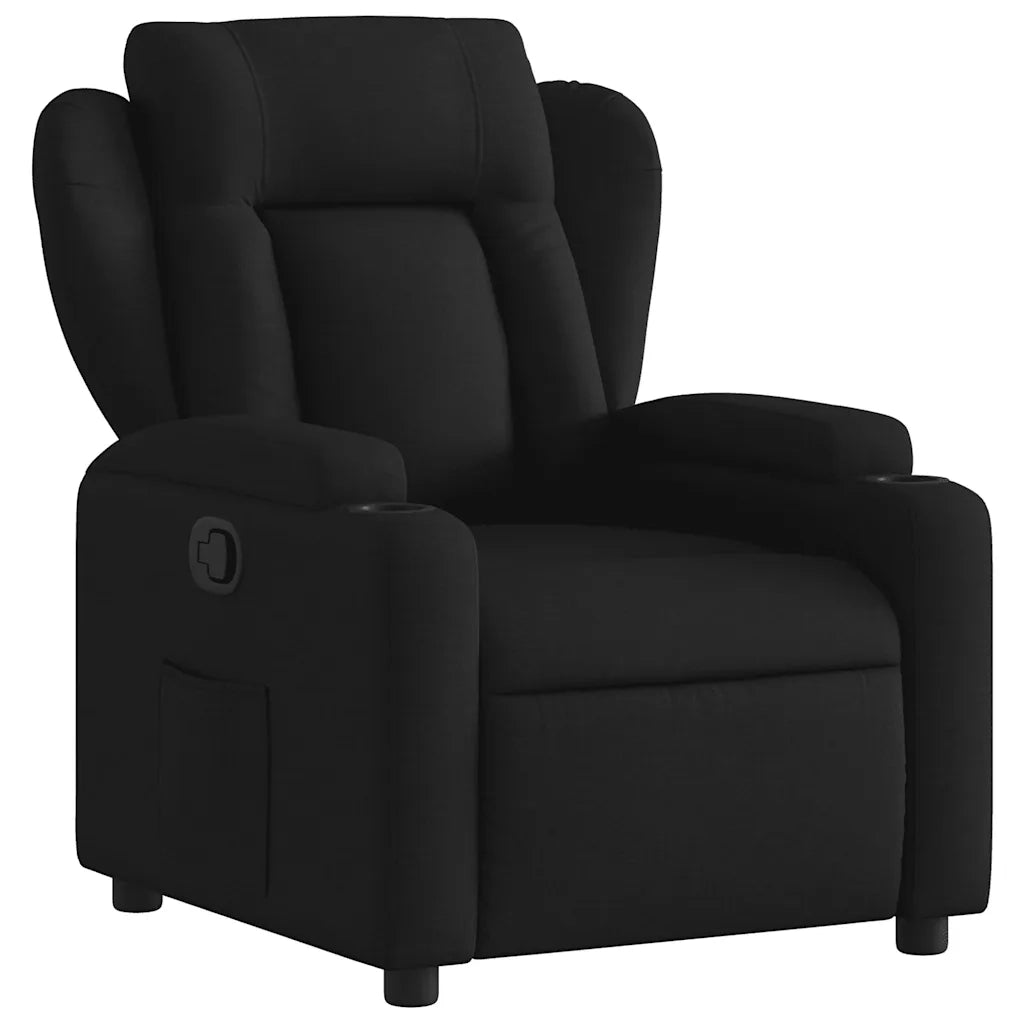Divano Sedia-Poltrona reclinabile in tessuto nero 273676