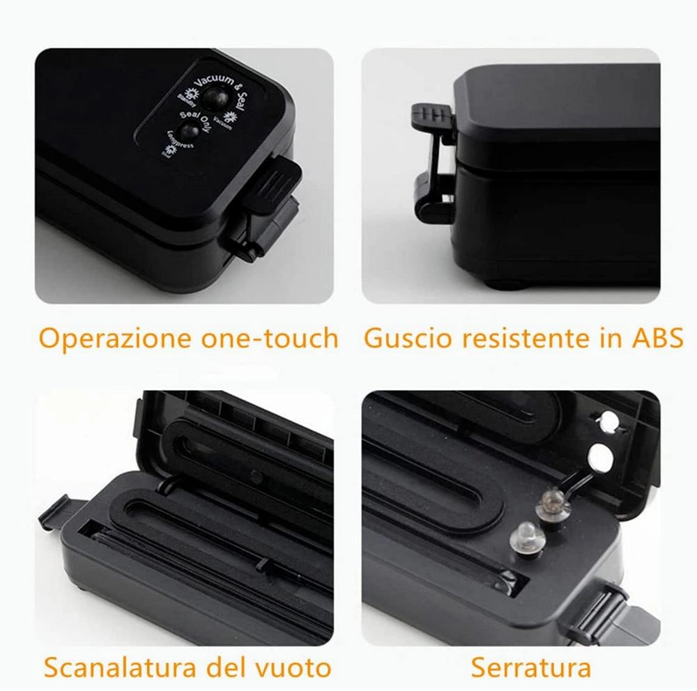 MACCHINA SOTTOVUOTO 30CM CONFEZIONA SIGILLA SACCHETTI BUSTE ALIMENTI CIBO CUCINA