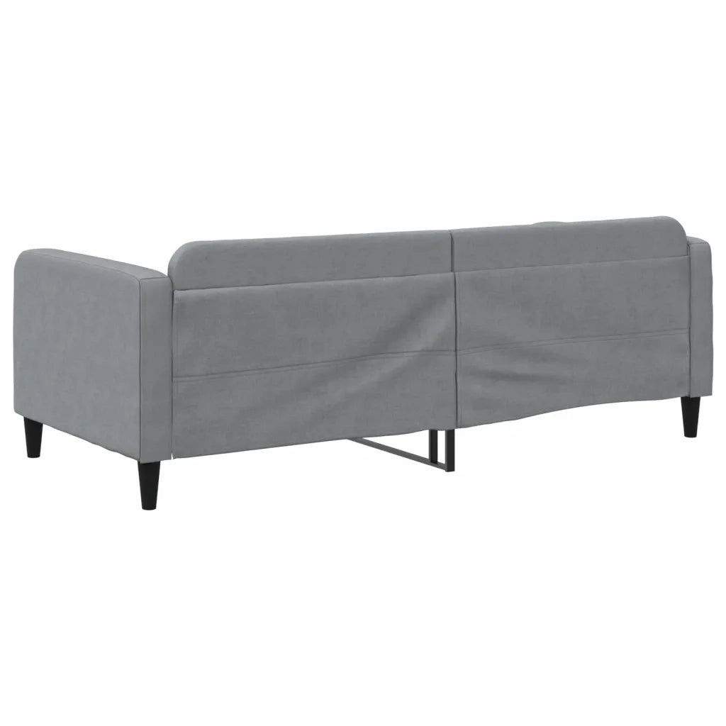 Letto da Giorno Grigio Chiaro 90x190 cm in Tessuto 354043