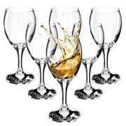 Set di 6 bicchieri da vino bianco KADAX da 245 ml, elegante set di bicchieri
