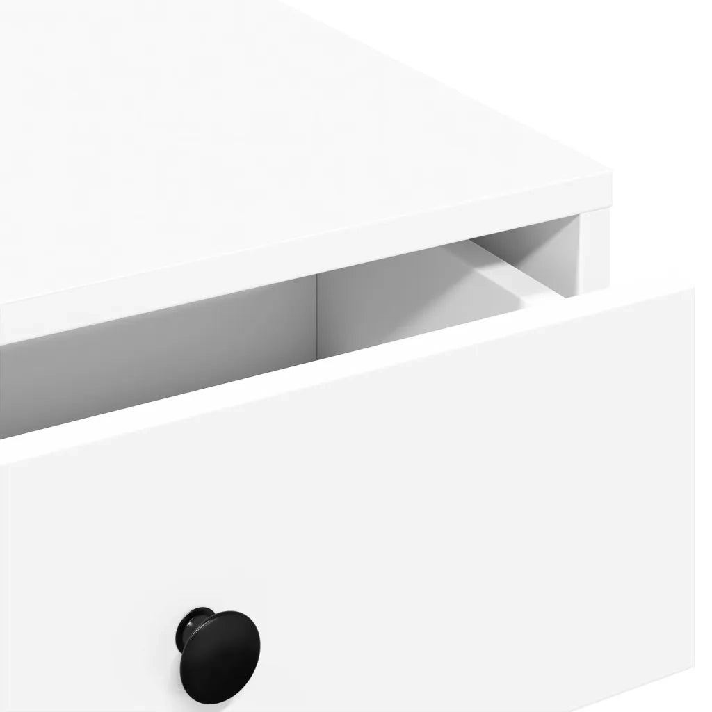 Tavolino da Salotto Bianco 90x90x28 cm in Truciolato 848087