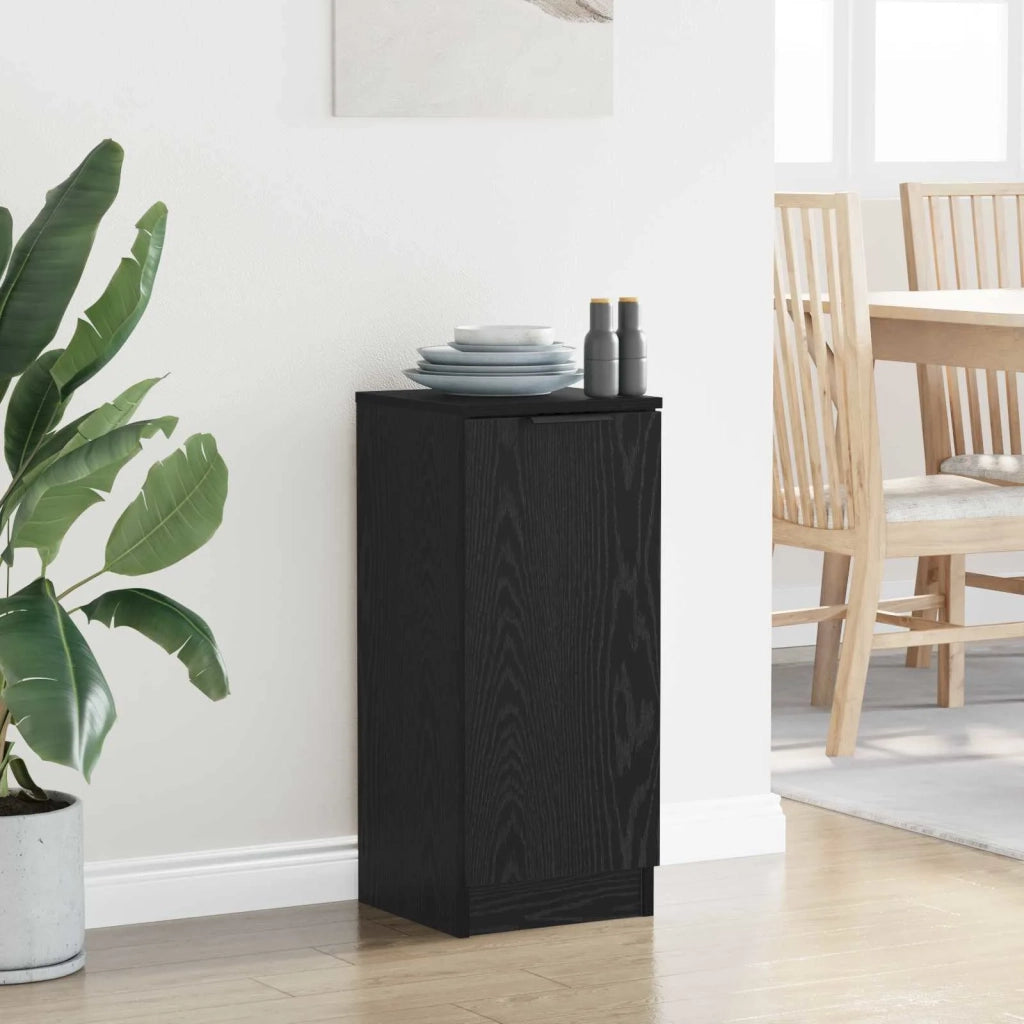 Credenza Rovere Nero 30 x 30 x 70 cm Legno multistrato 880796