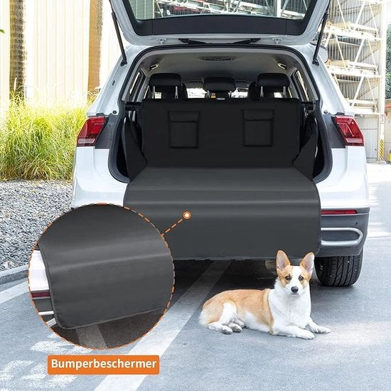 Protezione per auto con portiere posteriore per cani, copertura per portiere posteriore copertura per portiere posteriore per cani con protezione da sovraccarico e protezione laterale, impermeabile & antiscivolo.