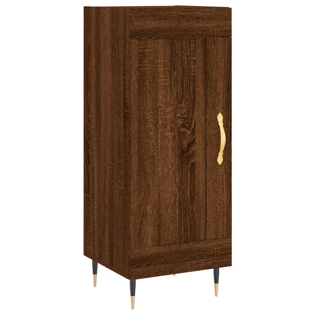 Credenza Rovere Marrone 34,5x34x90 cm in Legno Multistrato 830427