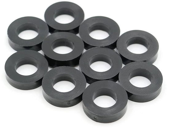 Set di spaziatori - senza viti - neri - set di chiavi a spinta - ideali per spazi tra componenti - 10 pezzi