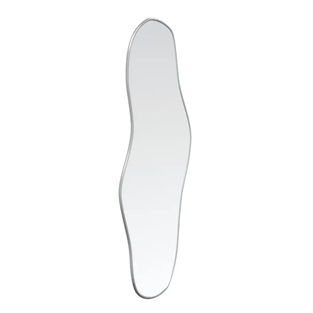 Specchio da Parete-Specchio a Muro-Specchio Decorativo Argento 60x25 cm