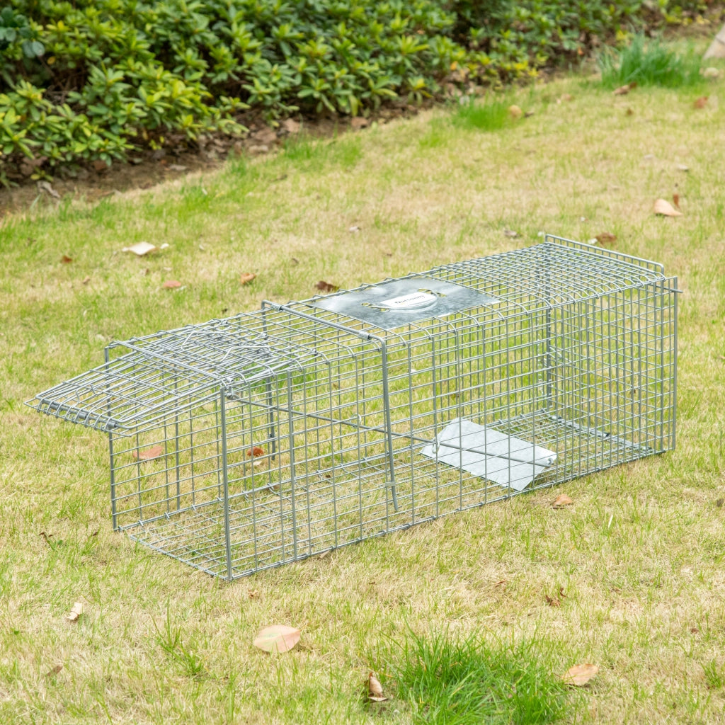 Gabbia per Animali Pieghevole ¨C Zephmum ¨C Grigio 93x31x34.5 cm