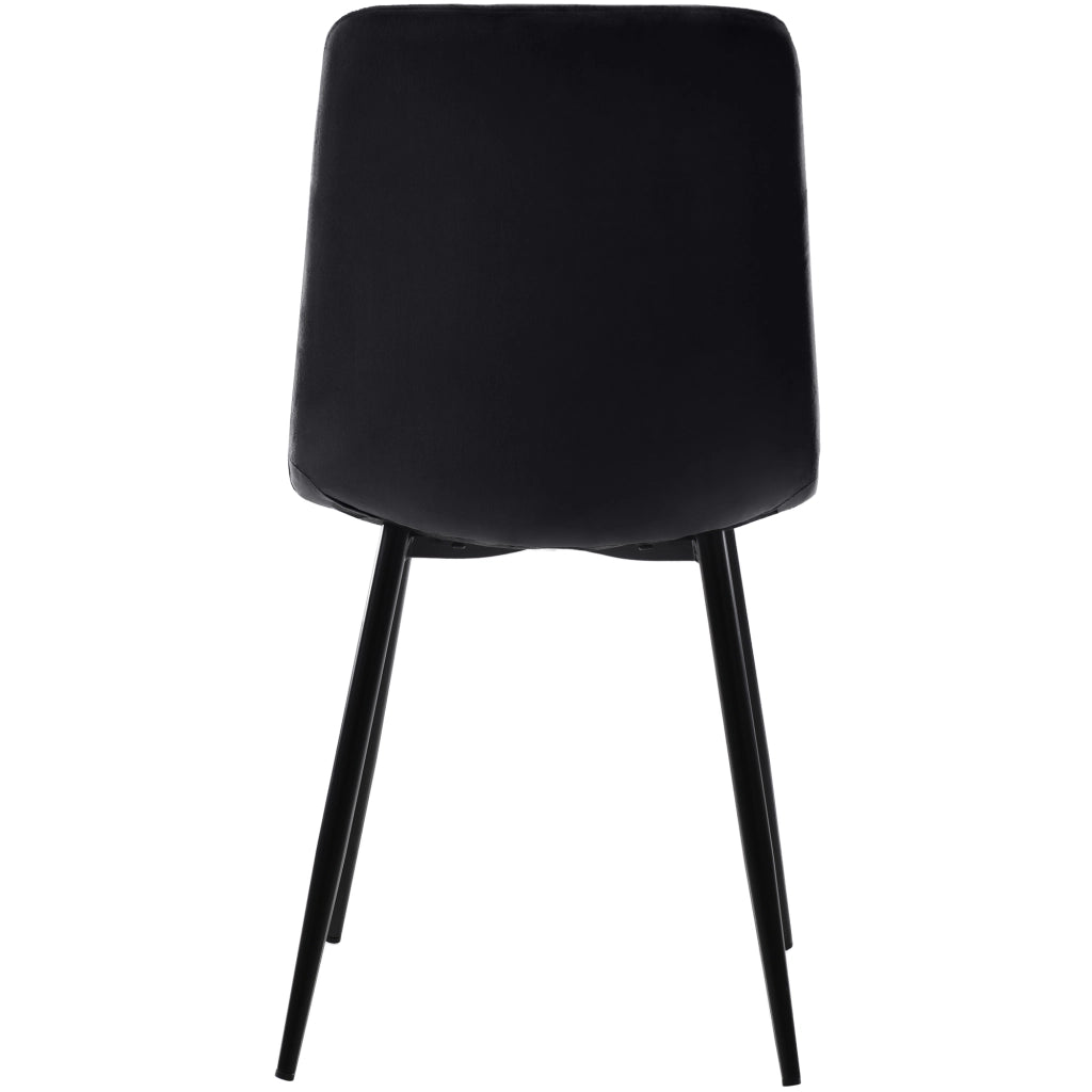 SEDIA DA PRANZO Set da 4 pezzi 44x41x86 cm Velluto Nero