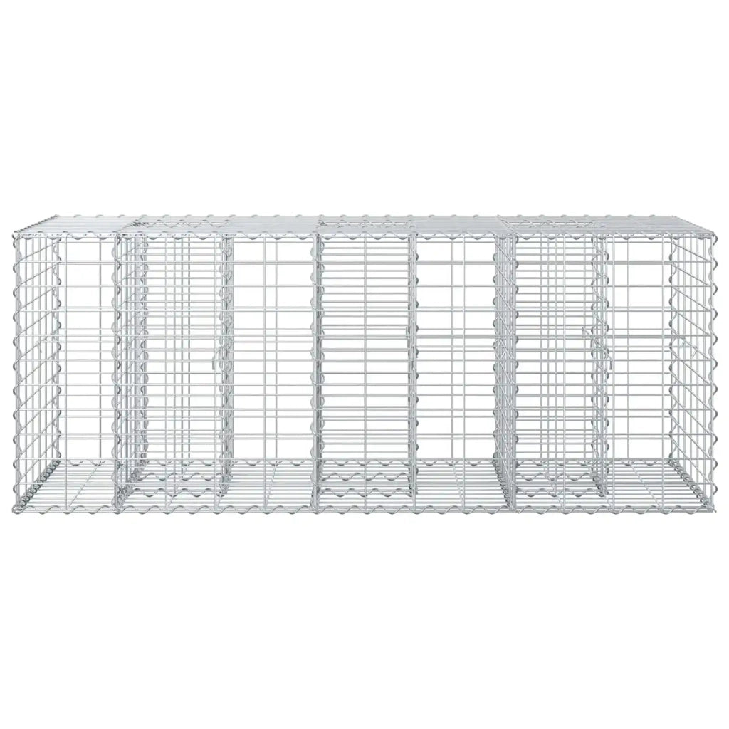 Letto rialzato in gabbione Argento CFW8599454