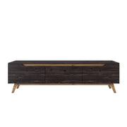 Porta TV in legno "Digi" - 180 x 35 x 48 cm - Nero