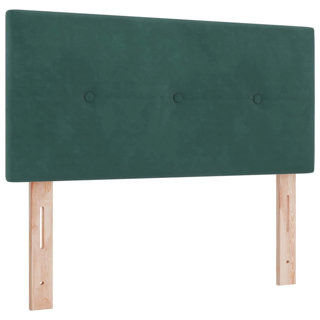 Letto Ottomano con Materasso e LED Verde Scuro 120 x 190 cm 3458292