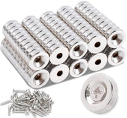 100 pezzi di magneti forti, magneti neodimio con foro 10x3mm M3 magneti per tabelloni magnetici, magneti viti, viti a vite, piano, piccolo magnet, magneti di vaso, magneti di frigorifero, magneti di dispensa