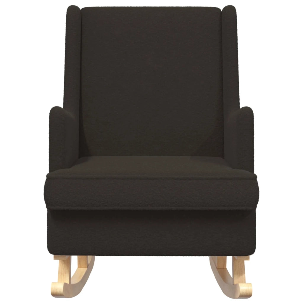 Sedia a dondolo Nero 62 x 80 x 85 cm Bouclé 42029974