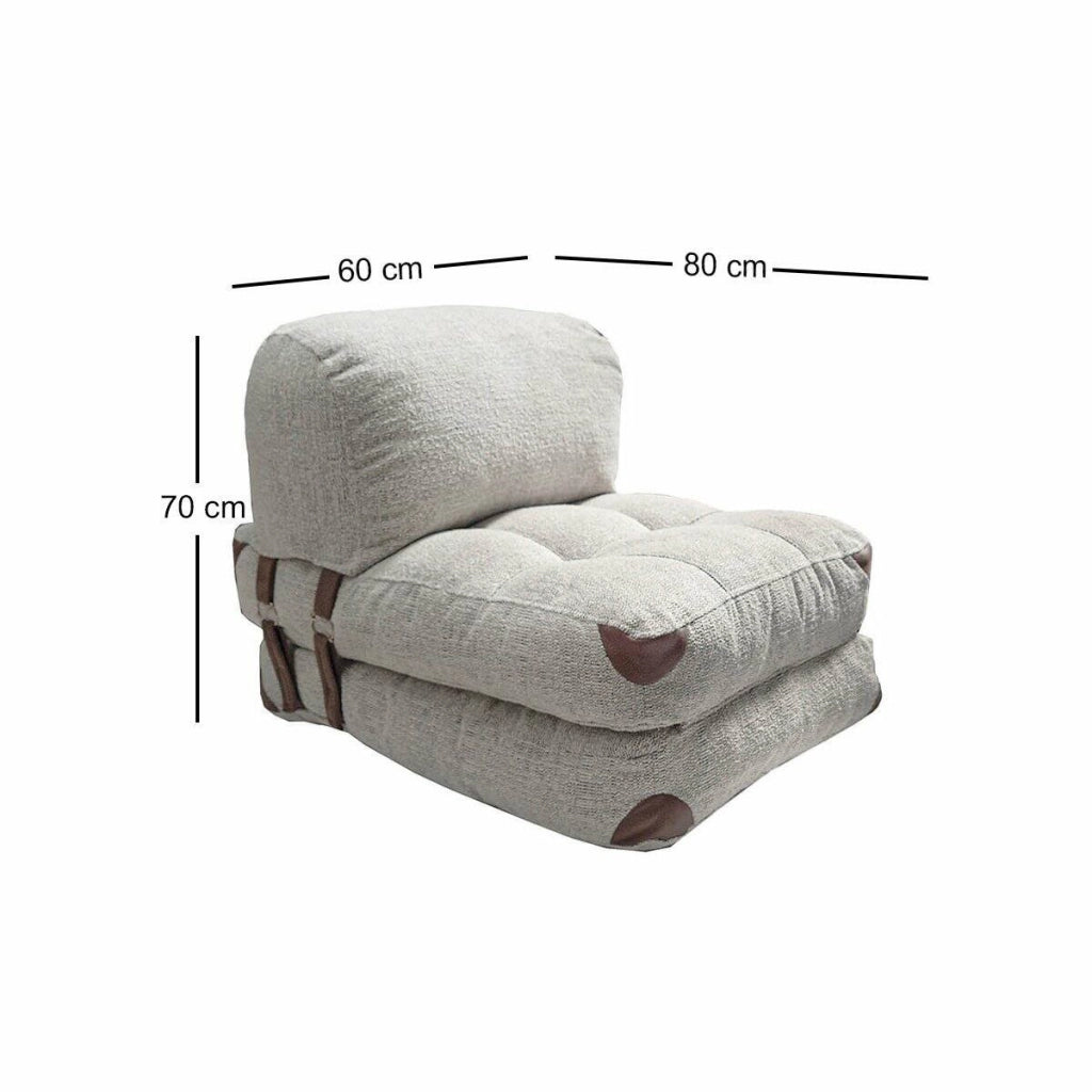 Poltroncina Surigae, Poltrona Peso Supportato 130 kg, 80x60x70h cm Grigio