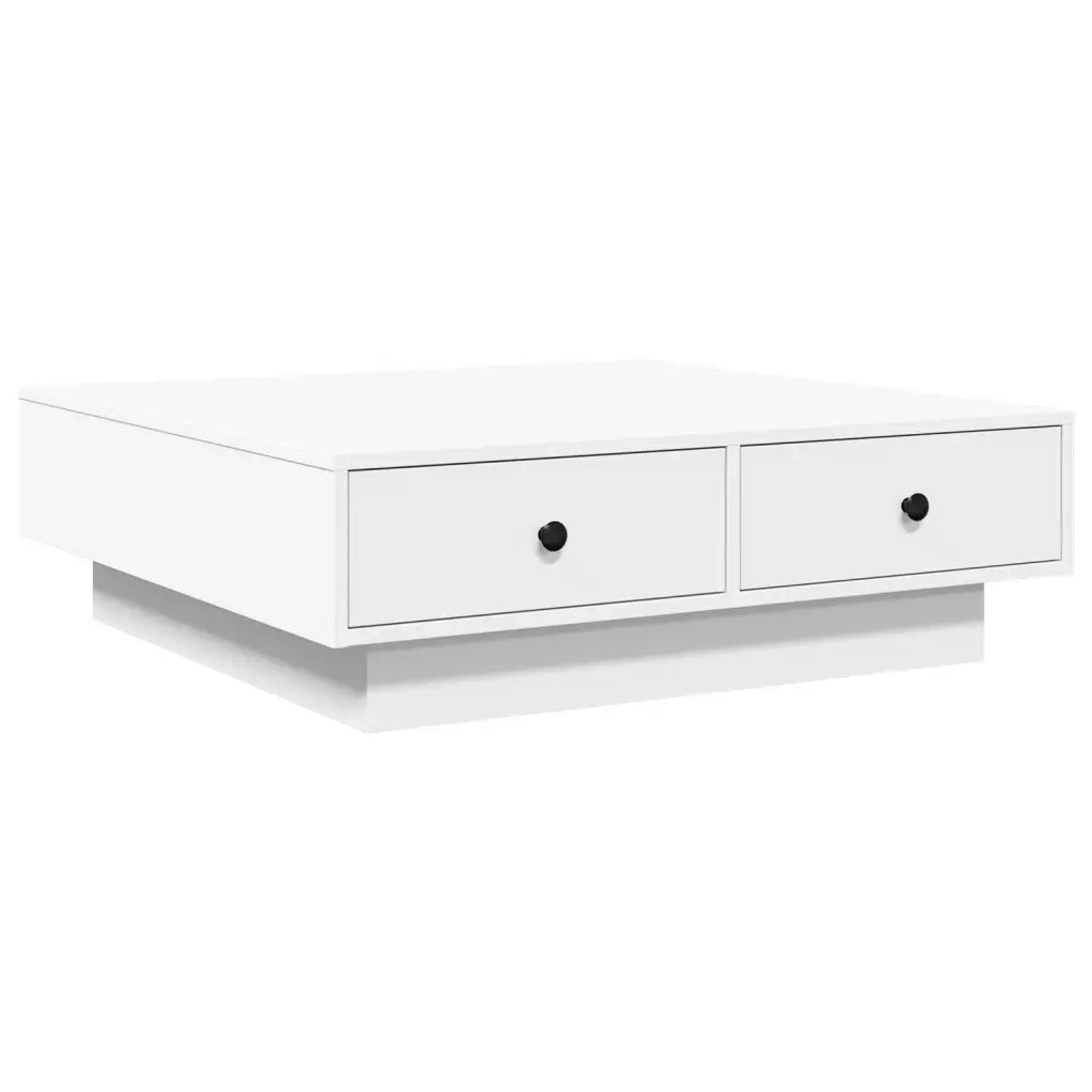 Tavolino da Salotto Bianco 90x90x28 cm in Truciolato 848087