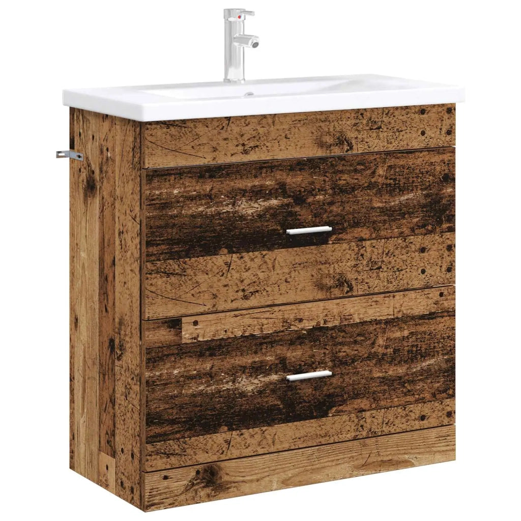 Mobiletto da Bagno Sotto Lavabo Legno antico 890718