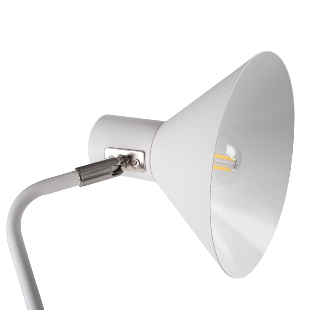 Lampada da tavolo bianca allungata Nedia Kanlux E14 10W