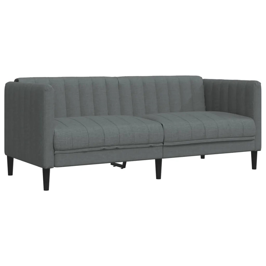 Set di Divani 3 pz Grigio Scuro in Tessuto 3209230