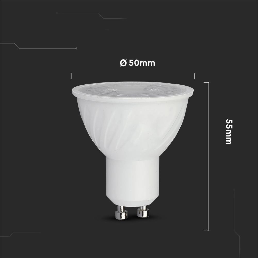 Lampadina LED V-TAC 6W GU10 6500K 445lm Samsung Chip