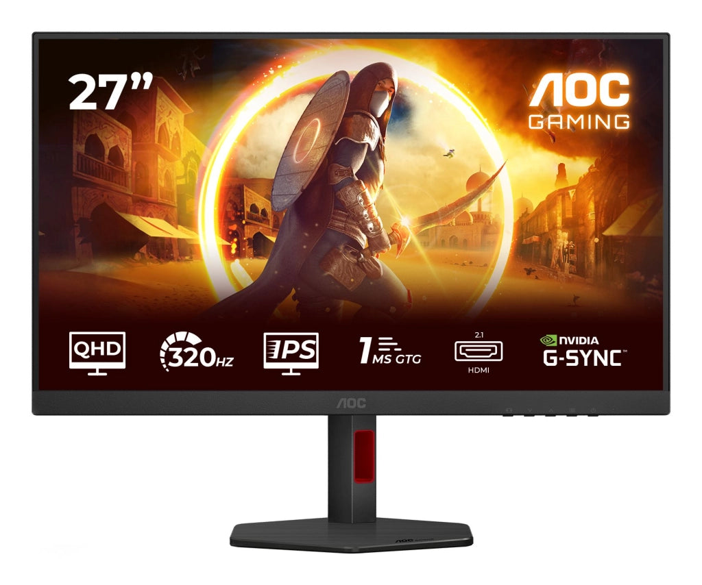 Aoc g4 q27g4sru monitor pc 68,6 cm (27") 2560 x 1440 pixel quad hd led nero, rosso