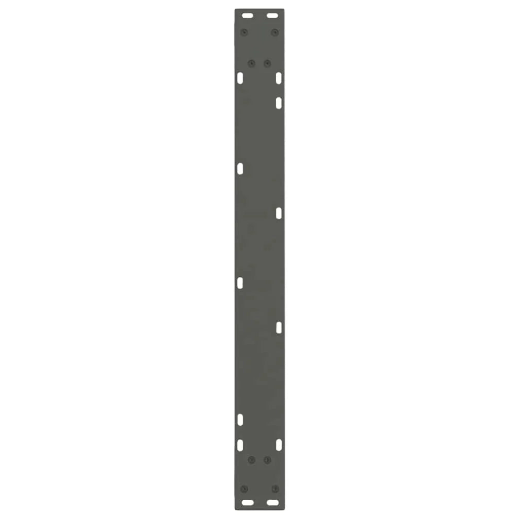 Set di 2 gambe regolabili per tavolo da pranzo a forma di V 80 x 72-73,3 cm in acciaio antracite 02_0056936