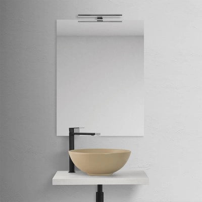 Mensolone bagno 60 cm grigio chiaro per lavabo da appoggio Master