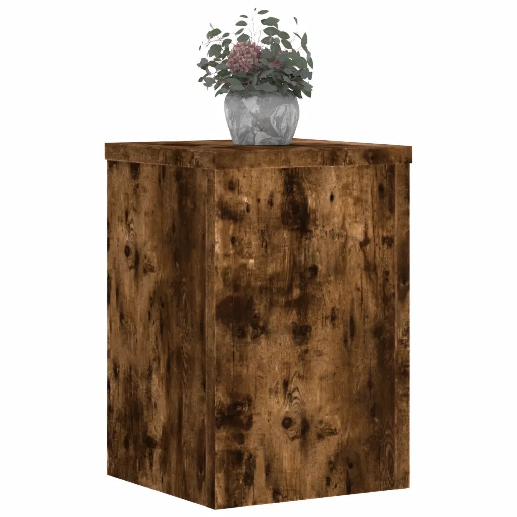 vidaXL Supporti per Piante 2 pz Rovere 20x20x30 cm Legno Multistrato