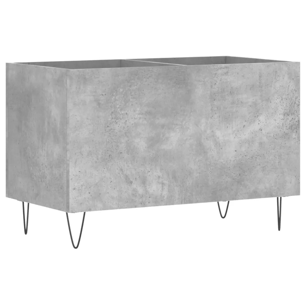 Mobile Porta Dischi Grigio Cemento 74,5x38x48 Legno Multistrato 831728