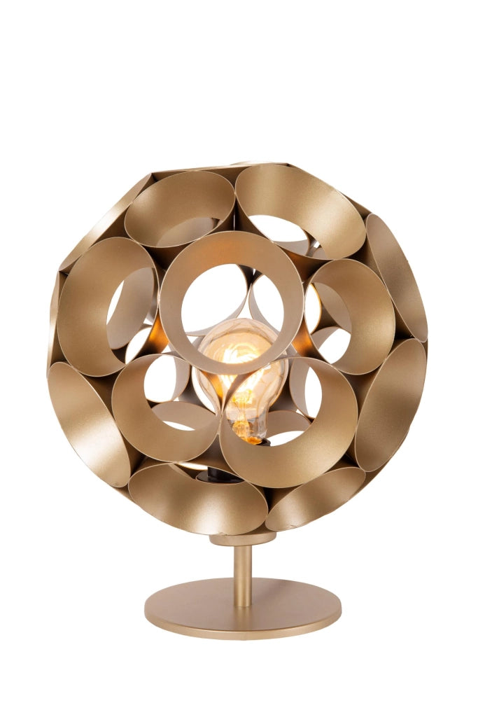 Lampada da tavolo Art Déco 1xE27 oro ottone HANNELORE