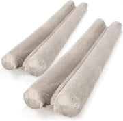 2x Stopper per porta - Doppia imbottitura a microfibra per sigillatura porta - Stopper per porta con doppia sigillatura - Protezione contro il vento e il rumore (02 pezzi - marrone scuro)