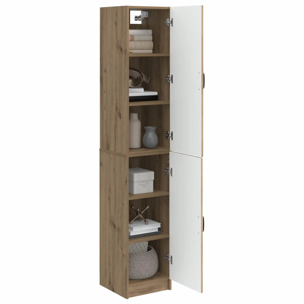 Set di armadi 2 pcs Rovere Artigianale Legno ingegnerizzato