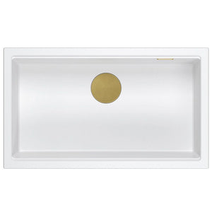 Lavello In Granito Logan 110 White Acciaio