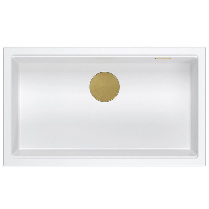 Lavello In Granito Logan 110 White Acciaio