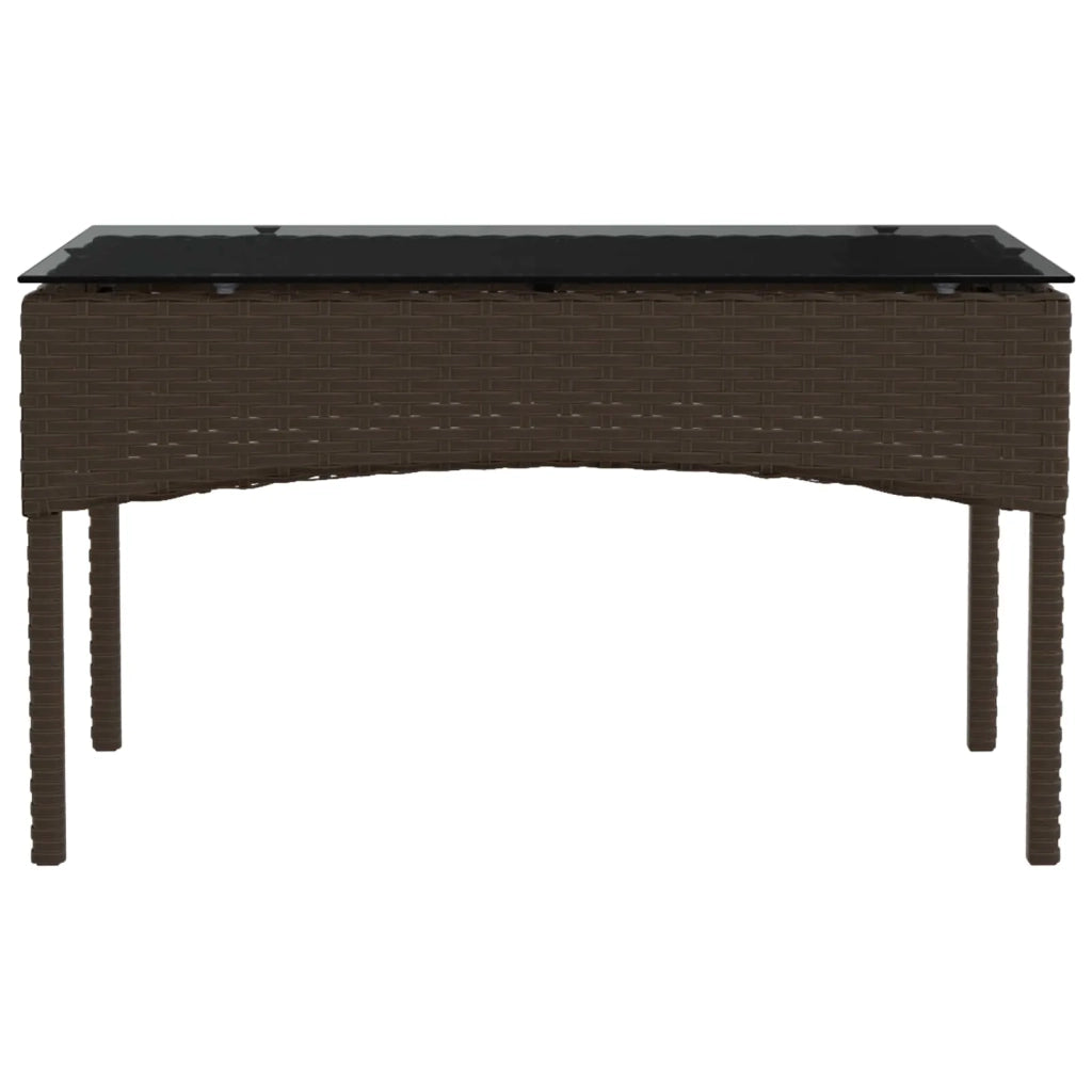Set Divano da Giardino 2 pcs Marrone e Rosso polyrattan