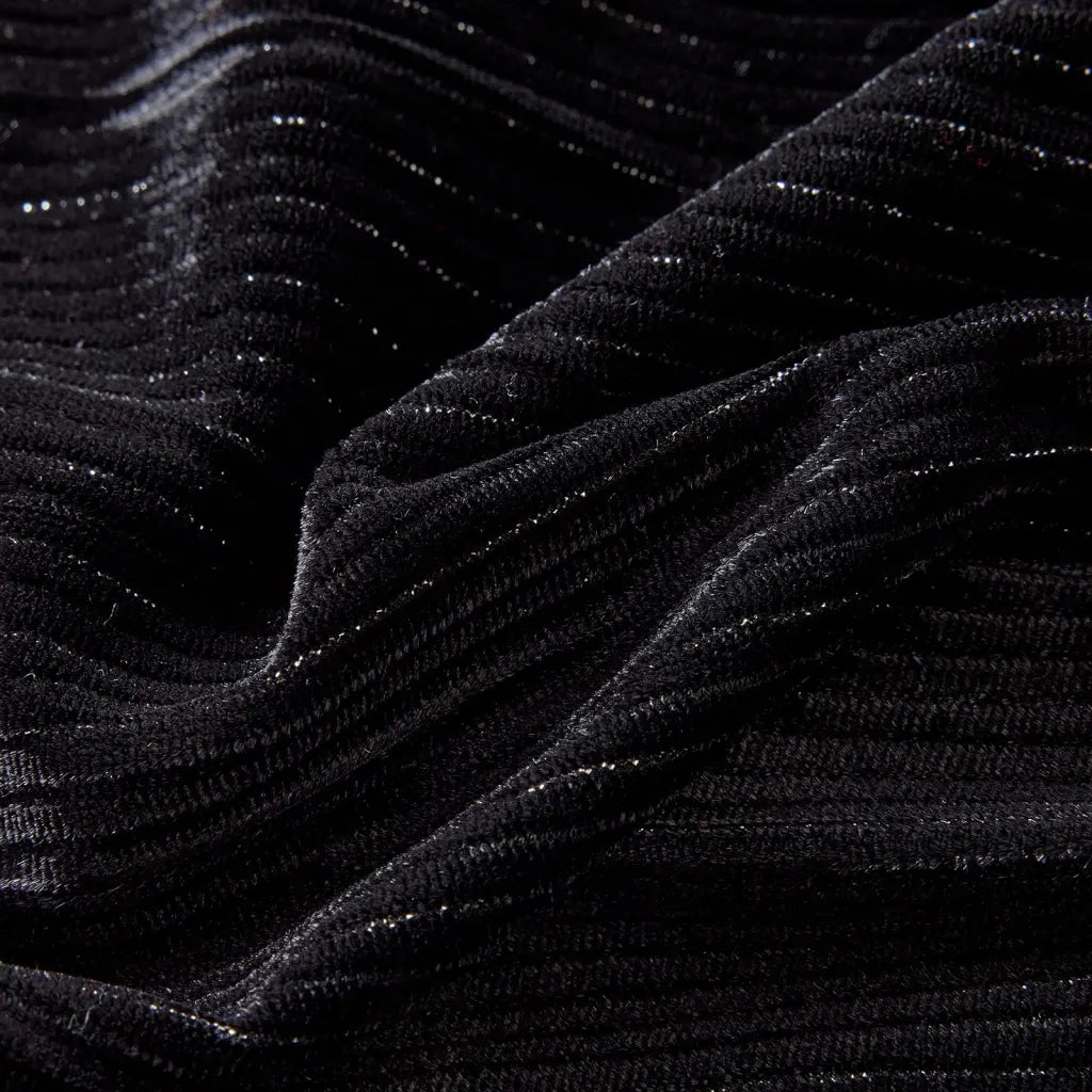 Gonna Plissettata da Bambina con Lurex Nero 92 CFW1965434