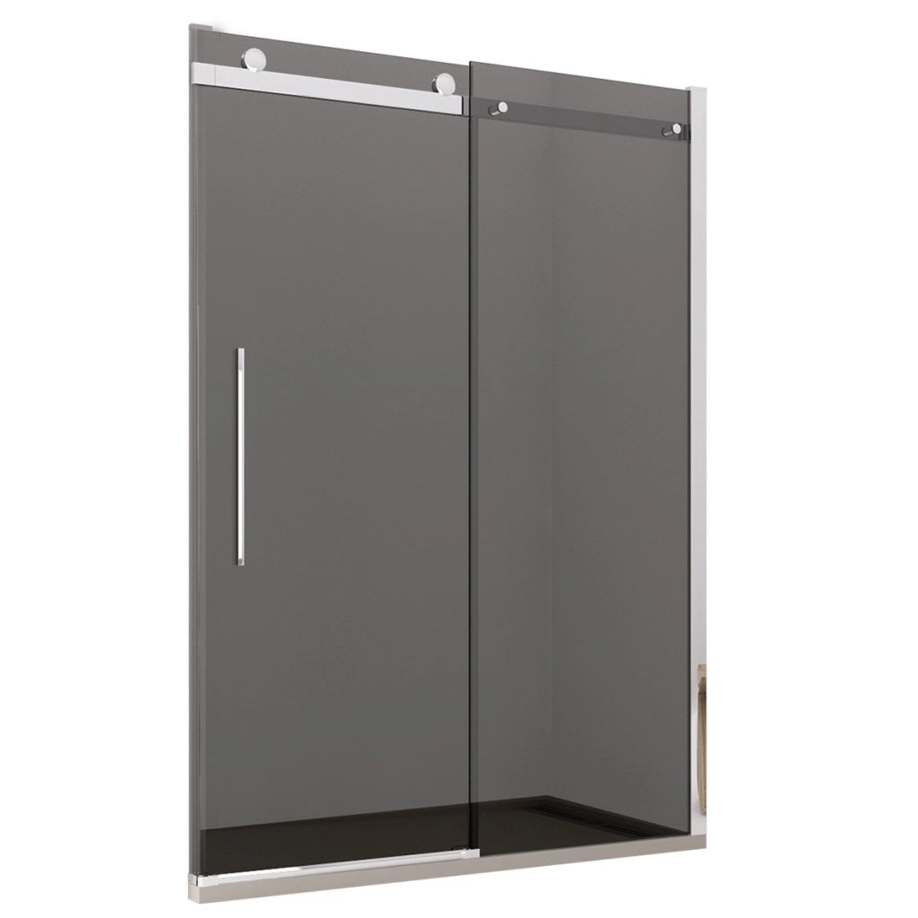 Porta doccia scorrevole fumè anticalcare 195h 8mm euclide, misura 120