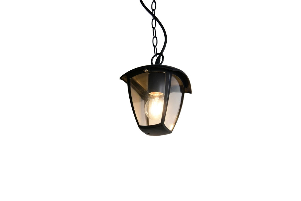 Lampada sospesa lanterna VENTA 1xE27 nera IP44 Trio