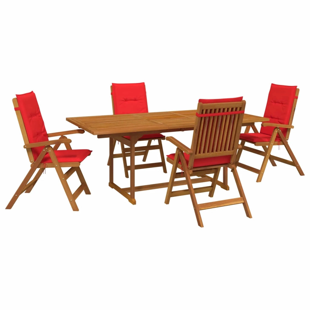 Set da pranzo da giardino 5 pezzi Naturale 3434522