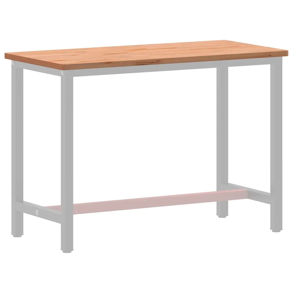 Piano Scrivania 115x55x2,5 cm in Legno Massello di Faggio 356094