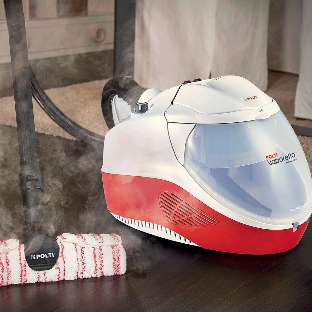 Polti Fav50_Multifloor Pulitore a vapore cilindrico 0,5 L 1350 W Rosso, Bianco
