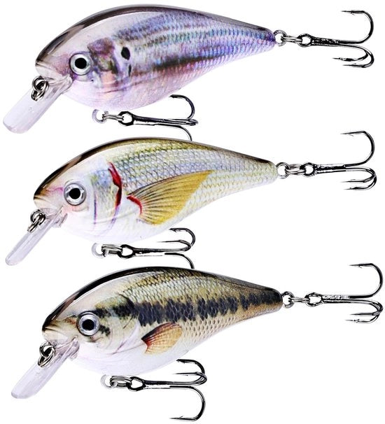 Crankbait 7,5 cm/12,0 g - Rivestimento Bionico - Esca Galleggiante - Adatto per Pescare in Superficie - Due Uncini Acuti a Tre Punte - Trillamento Frequente - Wobbler