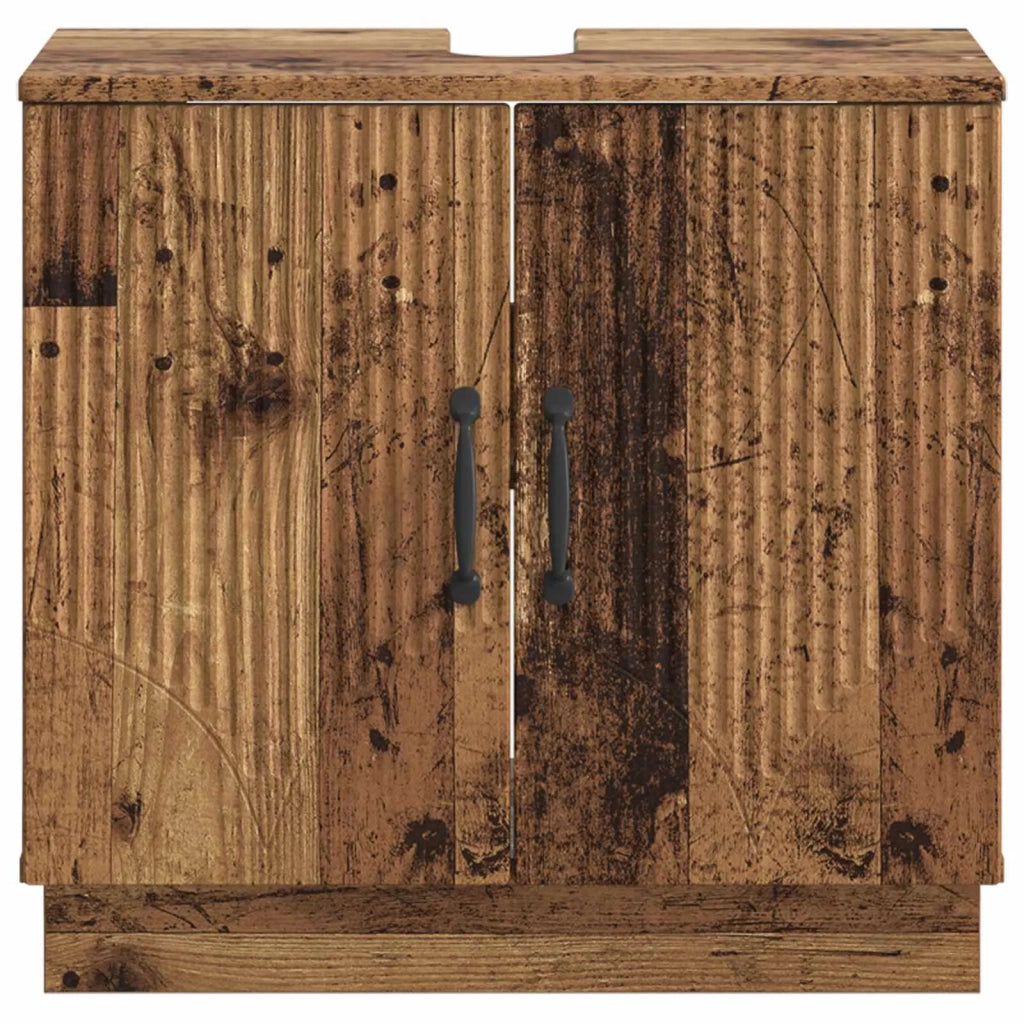 Armadio per Lavabo da Bagno HOORN Legno antico 897233