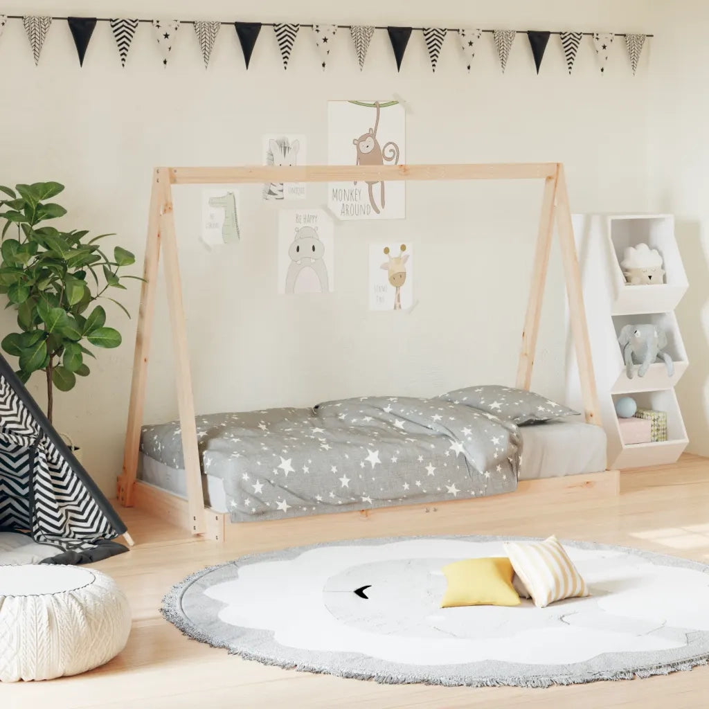 Giroletto per Bambini | Letto Infantile | Lettino 80x160 cm in Legno Massello di Pino