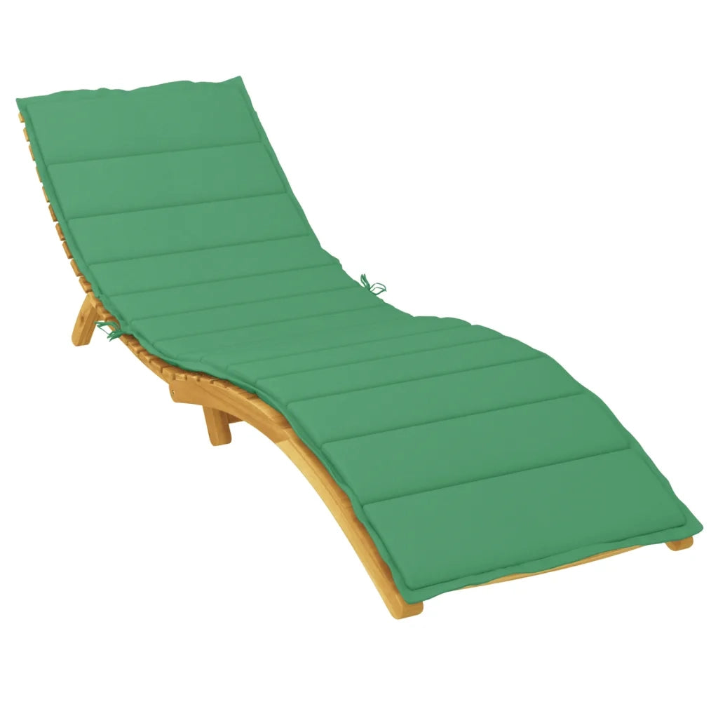 Cuscino per sedie | Cuscino per Lettino Verde 200x70x3 cm in Tessuto Oxford