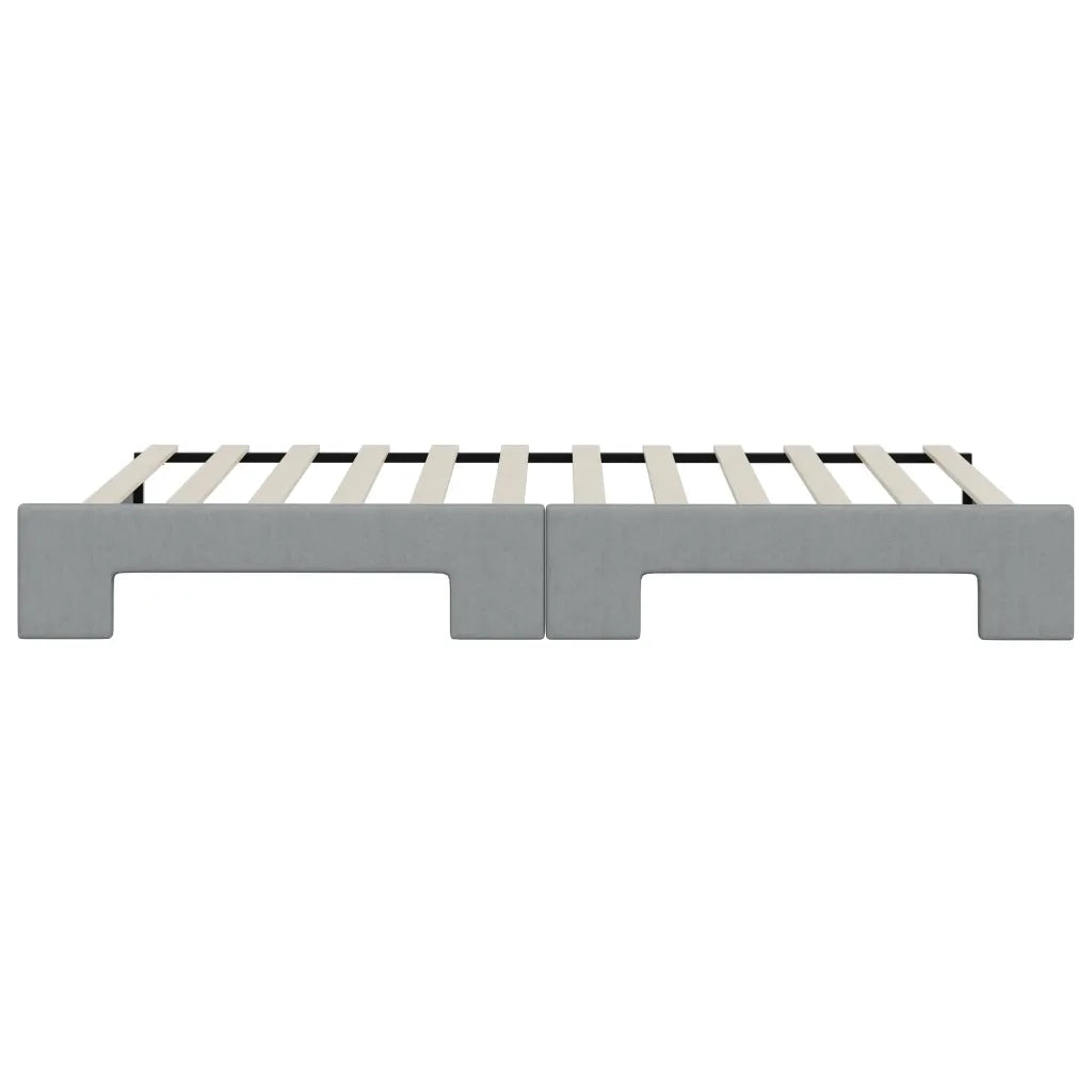 Divano Letto con Letto Estraibile-Sofa Letto-Daybed Grigio Chiaro 100x200 Tessuto 149755
